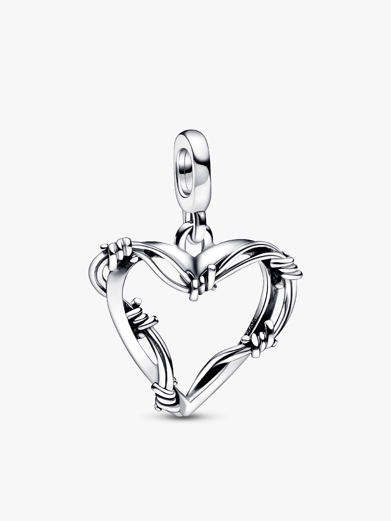 Pandora ME Wire Heart Medallion Charm