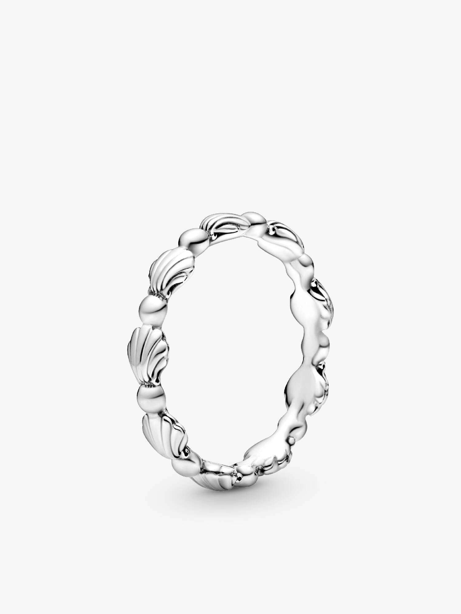 Beaded Seashell Band Ring