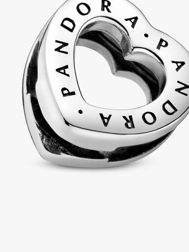 Pandora Logo Heart Clip Charm