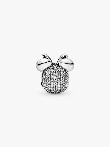 Disney Minnie Mouse Pink Pavé Bow Clip Charm