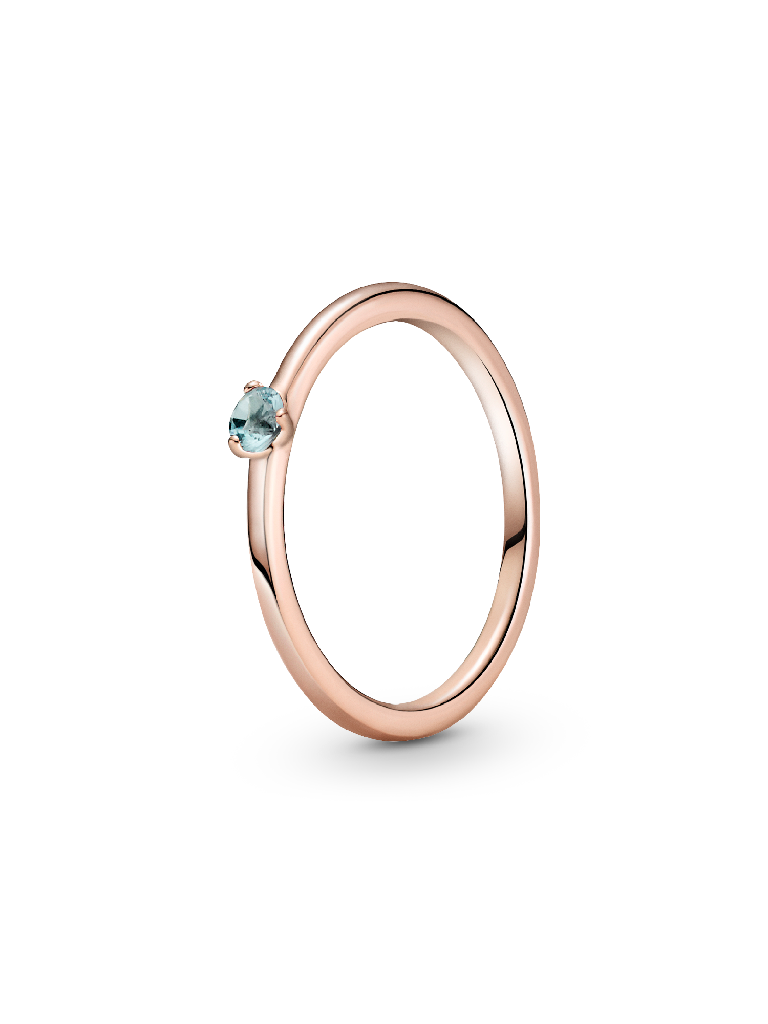 Light Blue Solitaire Ring
