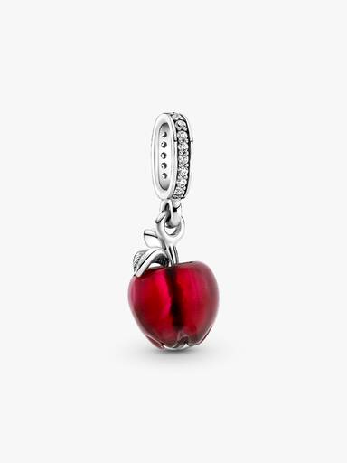 Murano Glass Red Apple Dangle Charm