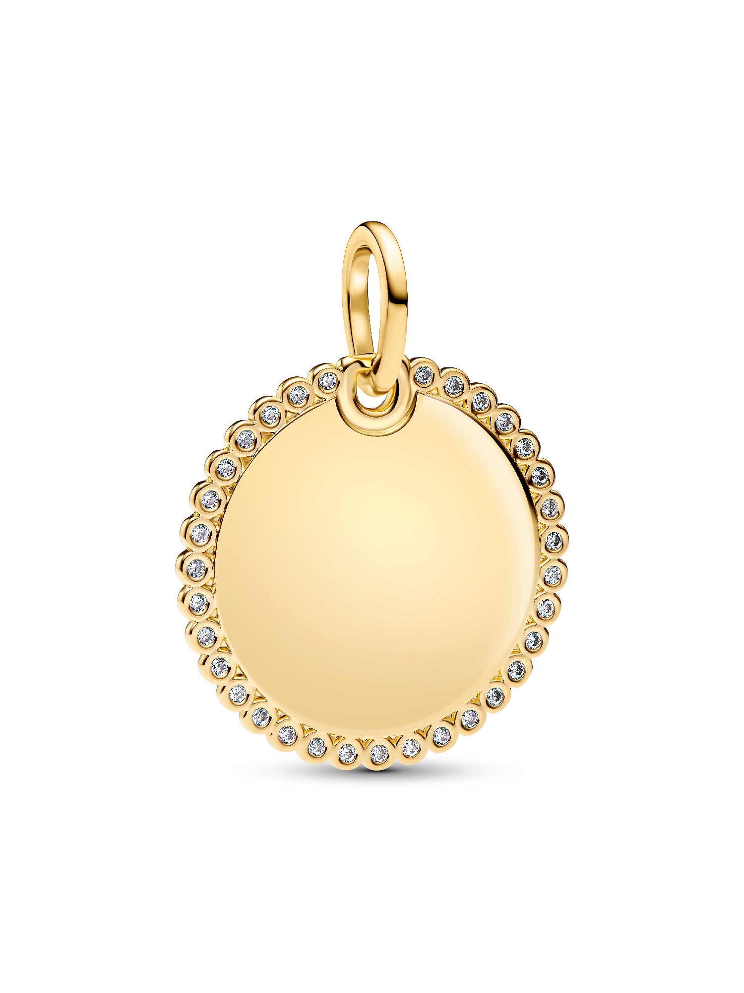 Engravable Round Tag Pendant