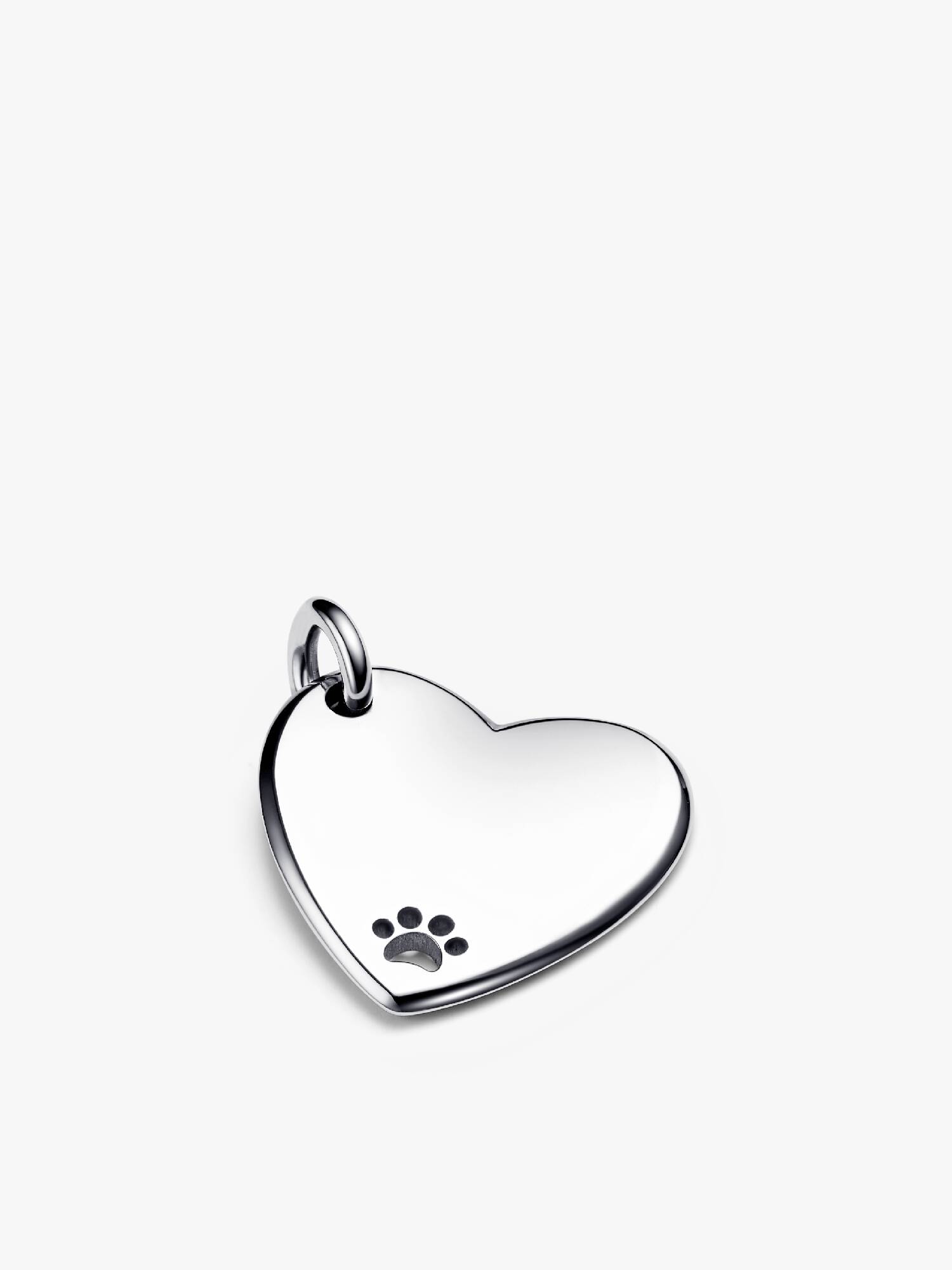 Engravable Heart Pet Collar Tag