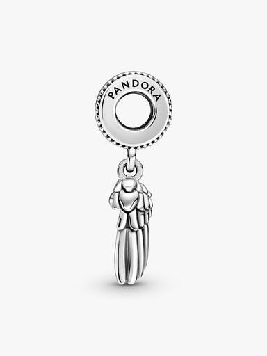 Pandora Club 2021 Angel Wings & Heart Dangle Charm