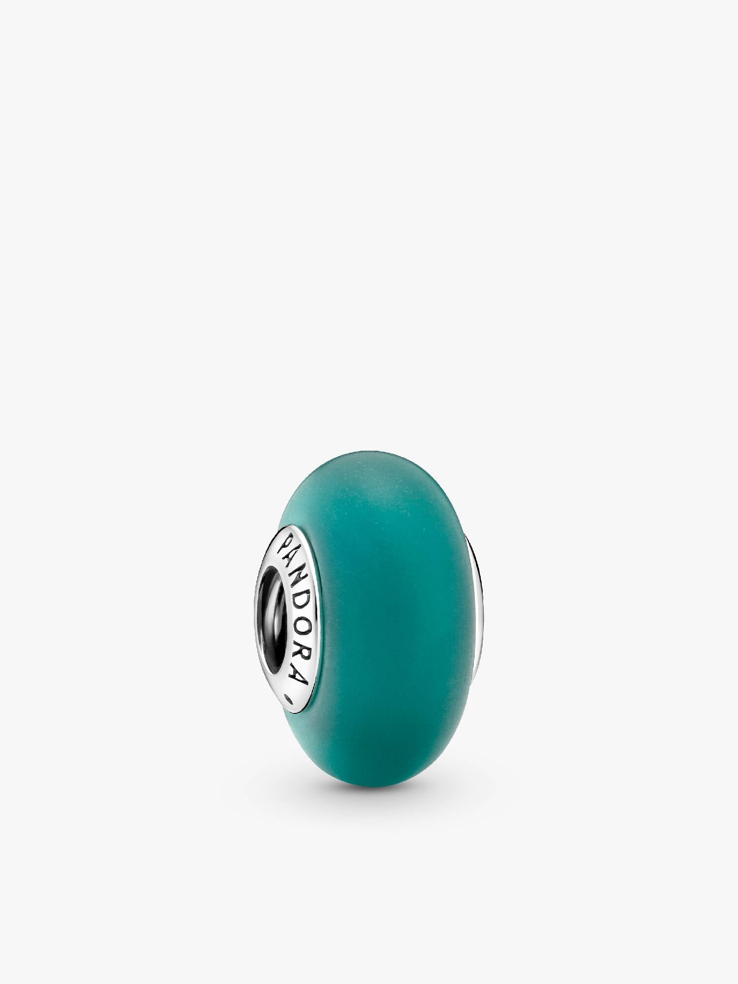 Matte Green Murano Glass Charm