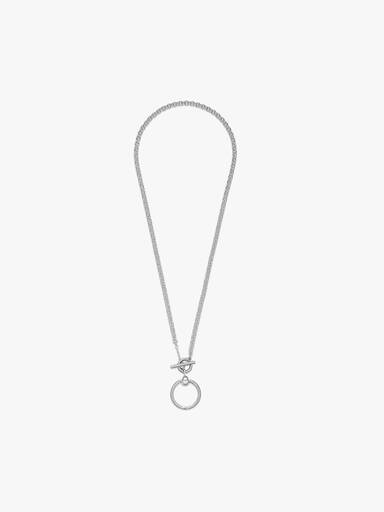 Pandora Moments O Pendant T-bar Necklace