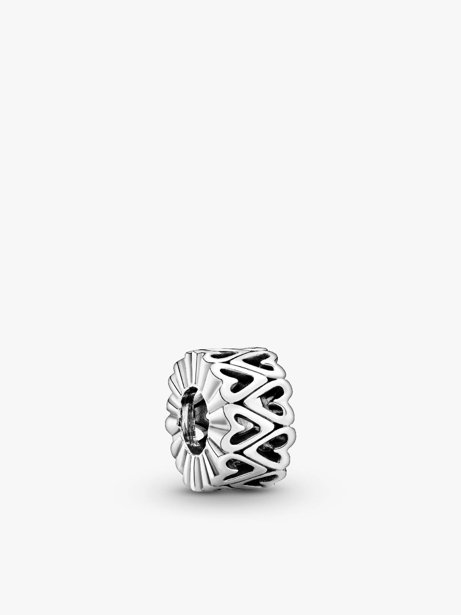 Openwork Freehand Heart Spacer Charm