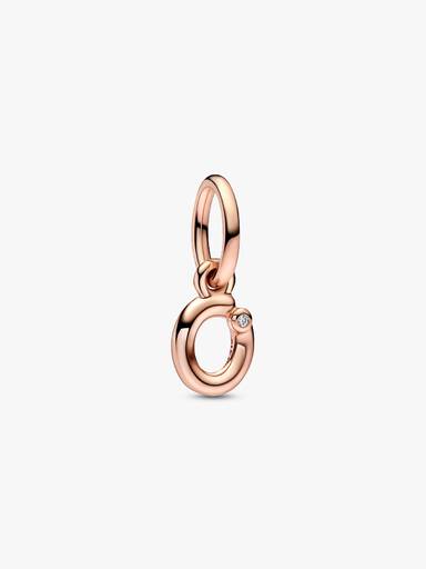 Letter o Script Alphabet Dangle Charm