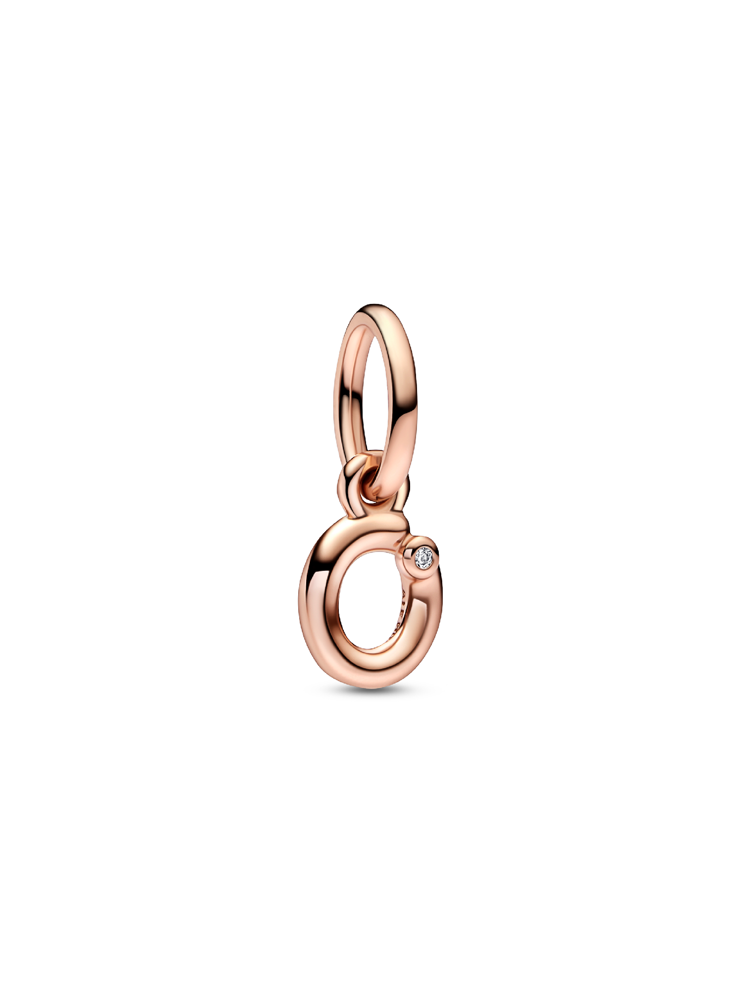 Letter o Script Alphabet Dangle Charm