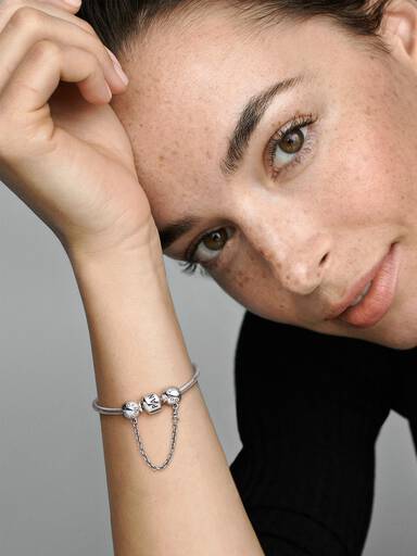 Silver safety chain