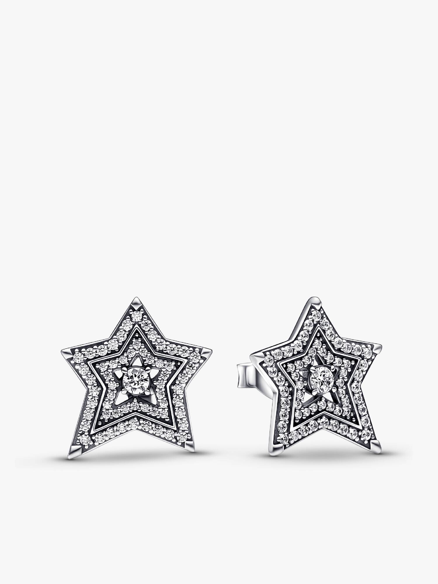 Celestial Asymmetric Star Stud Earrings