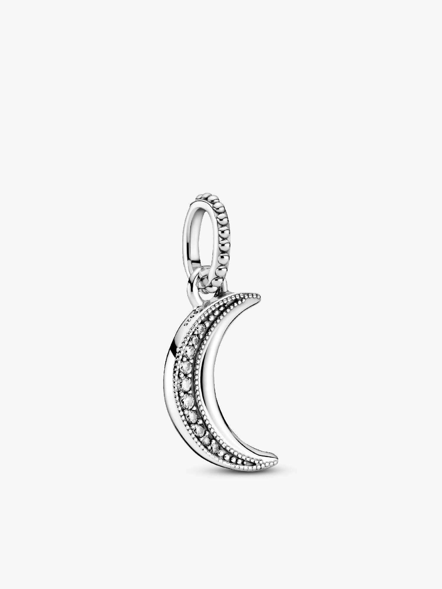 Sparkling Crescent Moon Pendant
