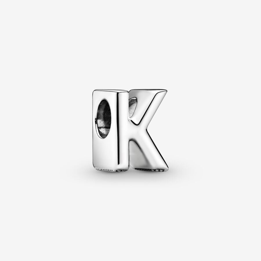 Letter K silver charm image number 0