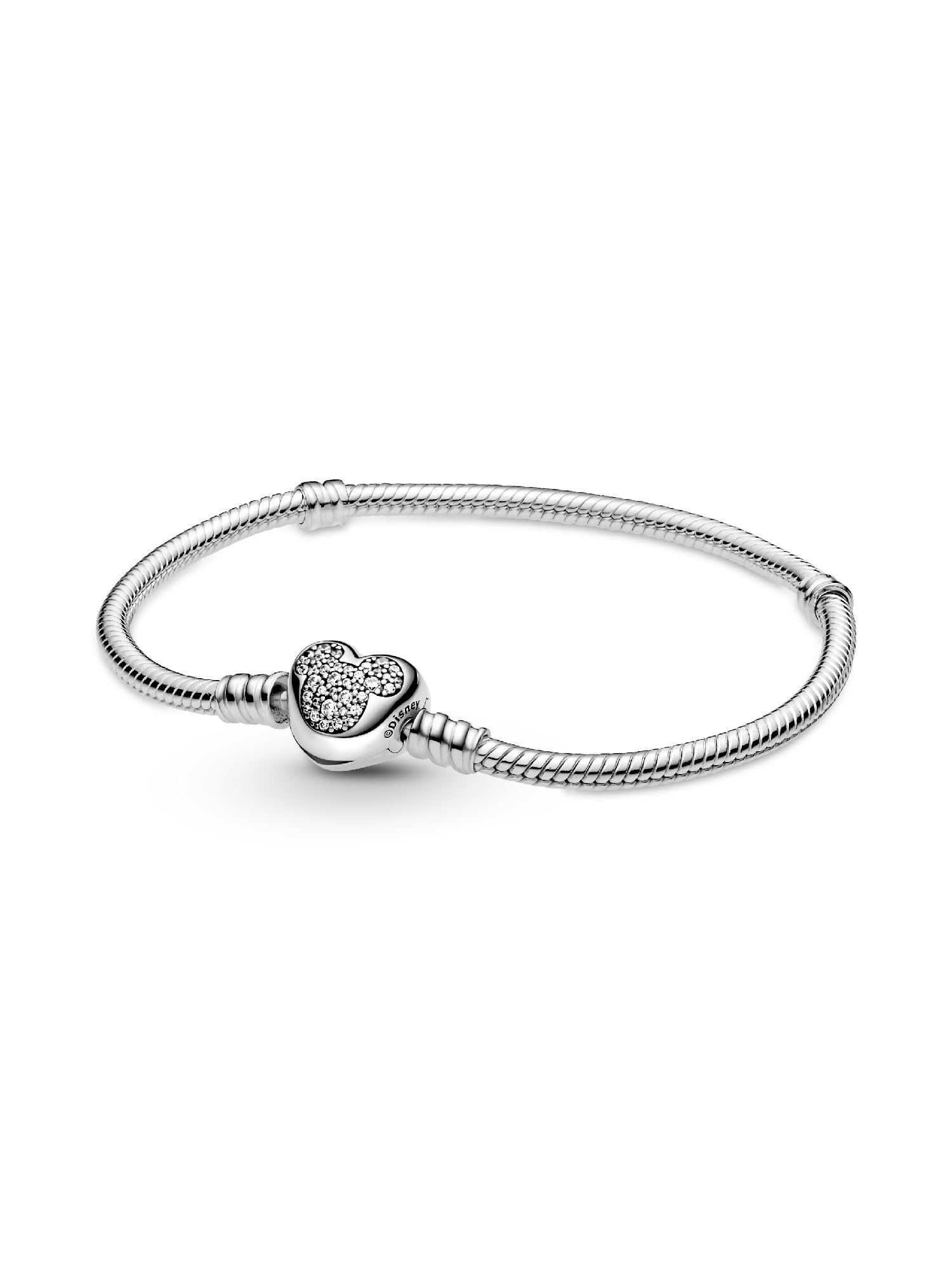 Disney Pandora Moments Mickey Mouse Heart Clasp Snake Chain