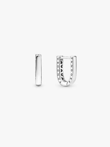 U-shaped Hoop Earrings