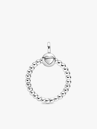 Pandora Moments Small Beaded O Pendant