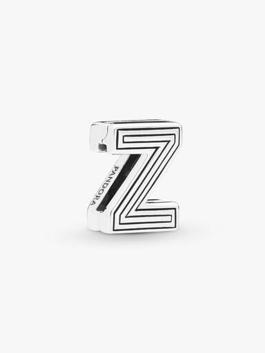 Pandora Reflexions letter Z silver clip charm