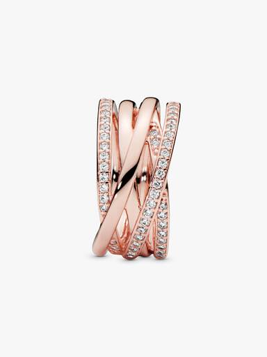 PANDORA Rose ring with clear cubic zirconia