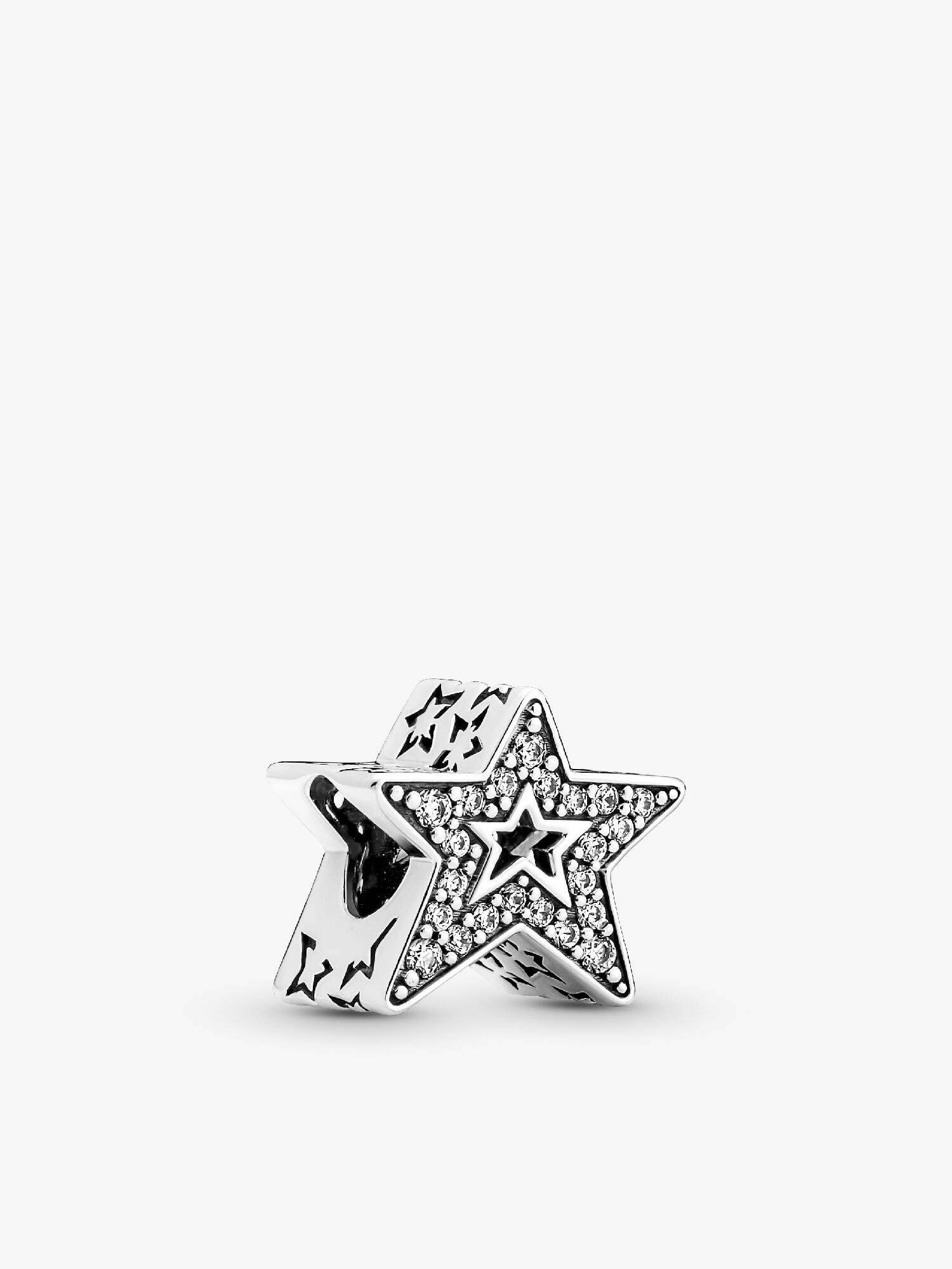 Sparkling Asymmetric Star Charm