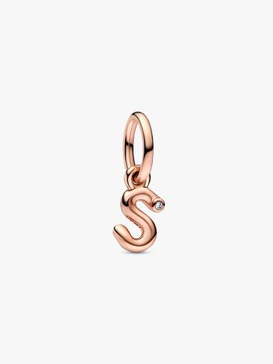 Letter s Script Alphabet Dangle Charm