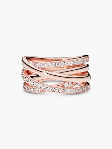 PANDORA Rose ring with clear cubic zirconia