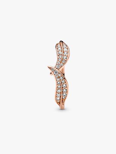 Sparkling Leaves Ring