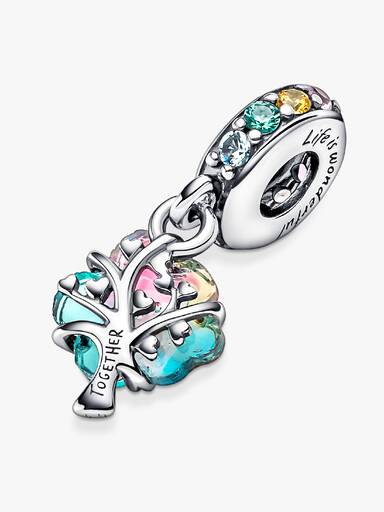 Togetherness Tree Murano Glass Dangle Charm