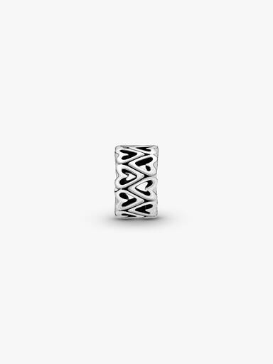 Openwork Freehand Heart Spacer Charm