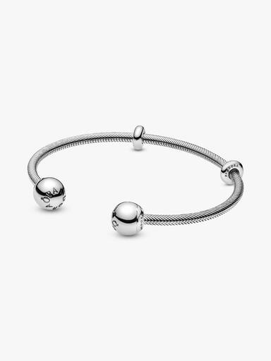 Pandora Moments Snake Chain Style Open Bangle