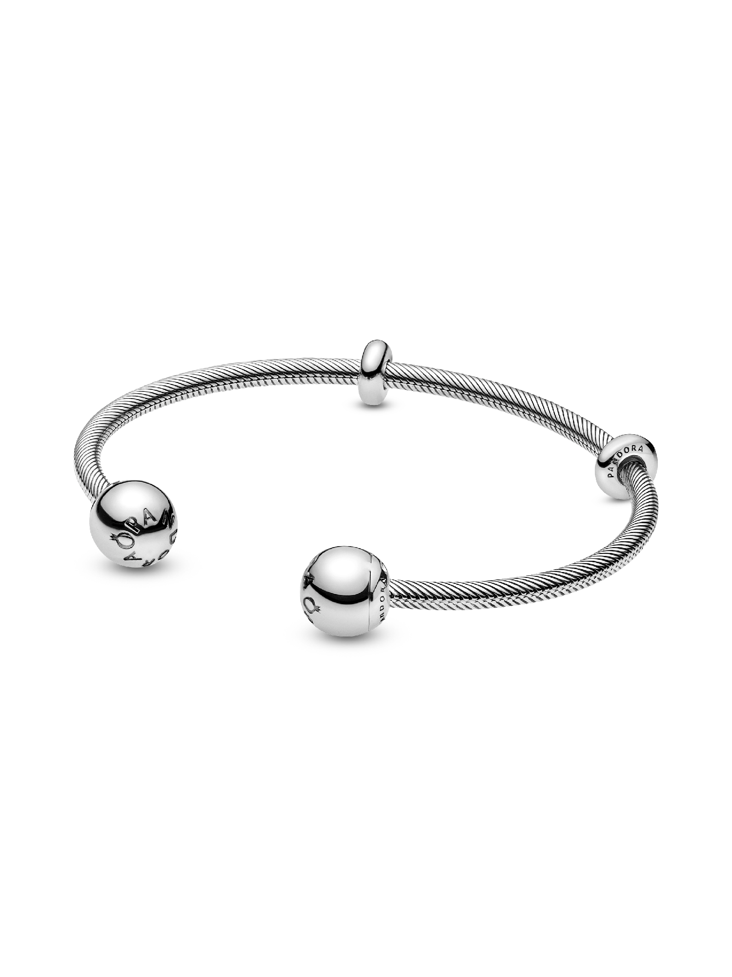 Pandora Moments Snake Chain Style Open Bangle