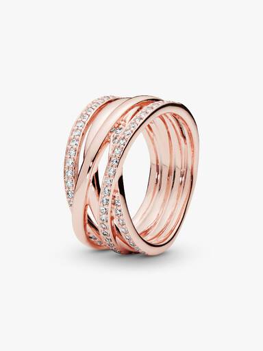 PANDORA Rose ring with clear cubic zirconia