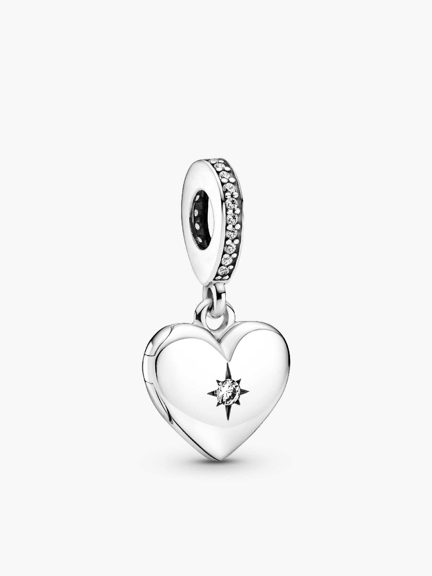 Openable Heart Locket Dangle Charm