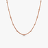 14k Rose gold-plated beaded necklace 14k Rose gold-plated beaded necklace