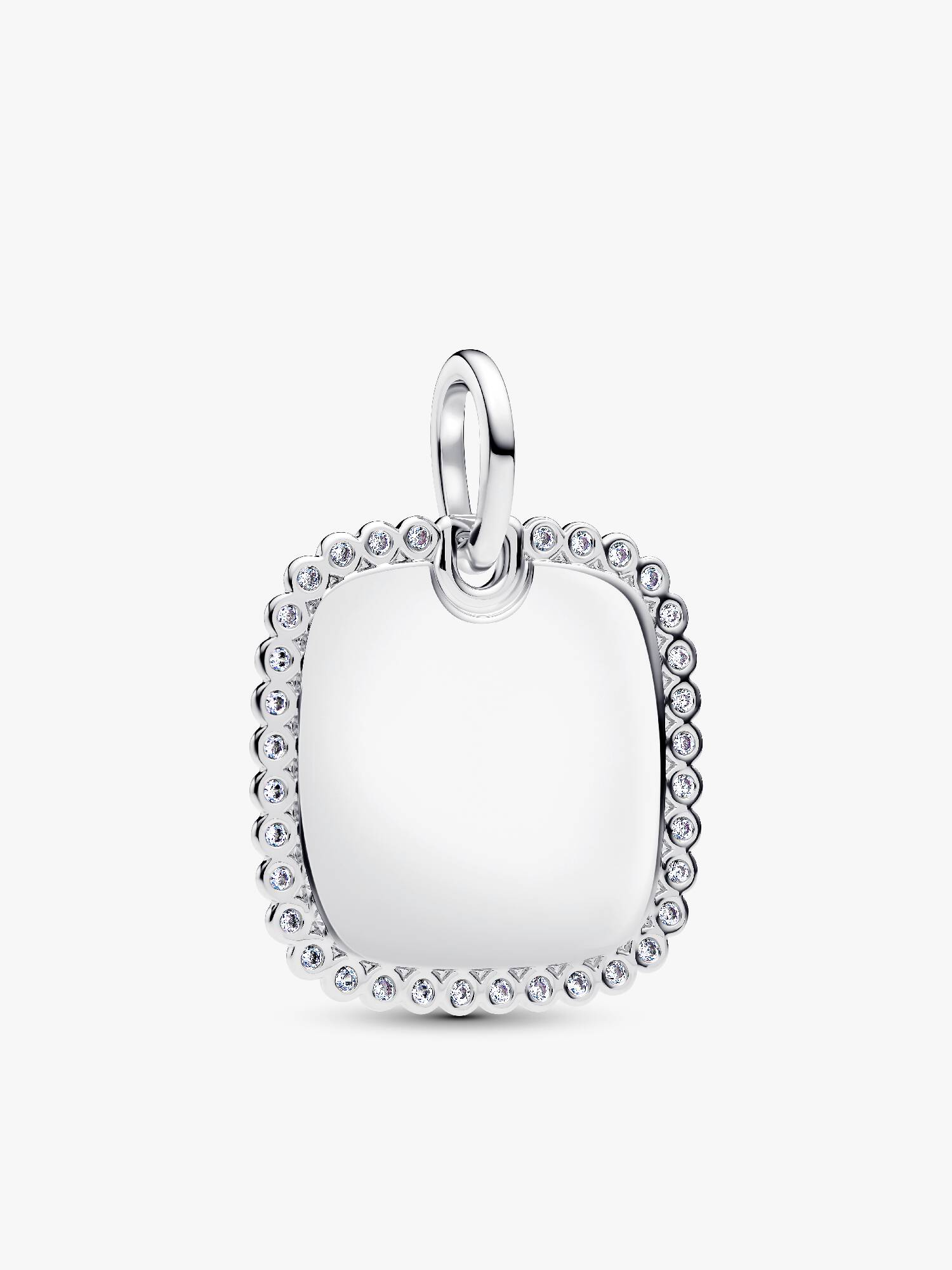 Engravable Square Tag Pendant