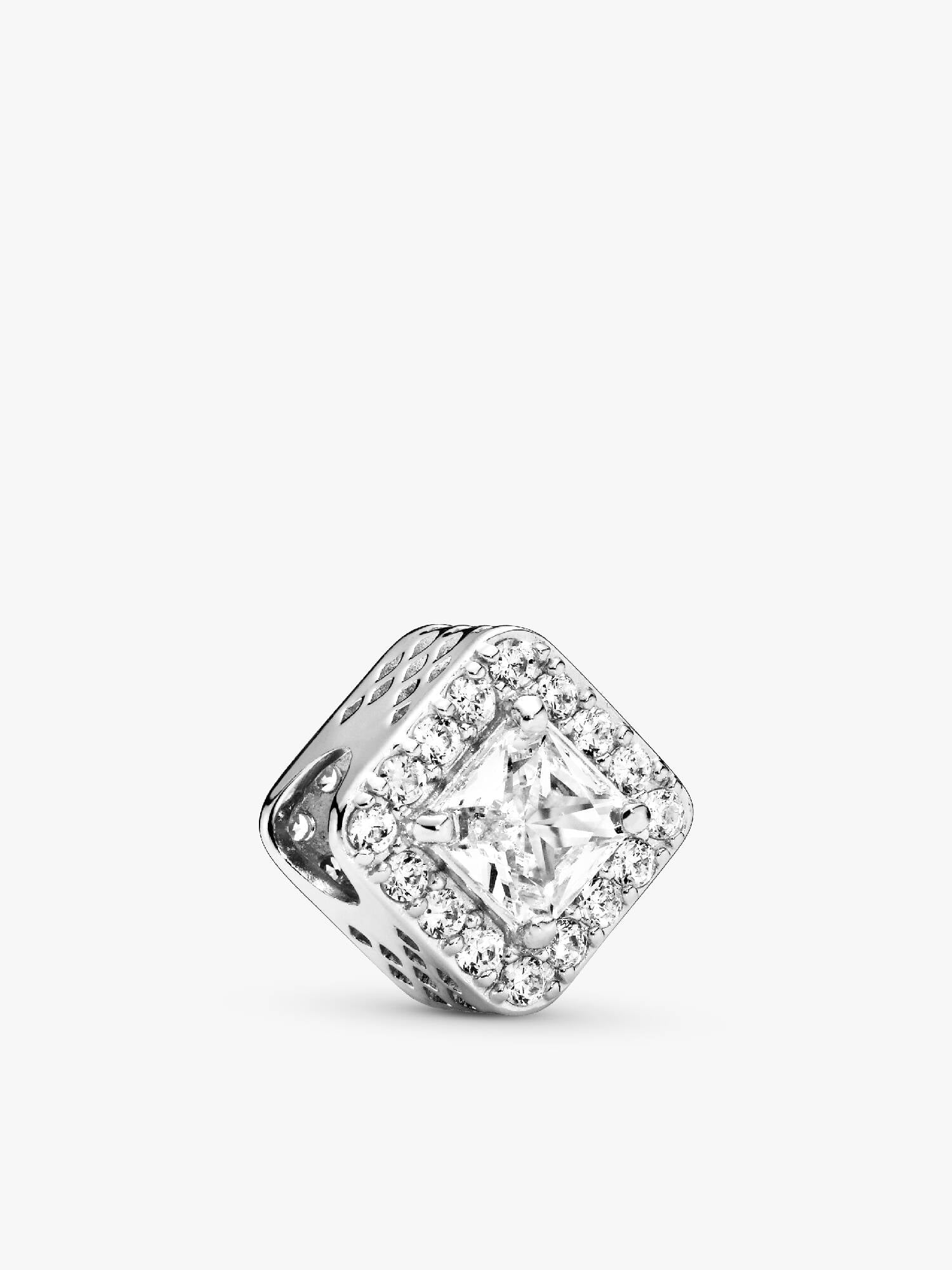 Square Sparkle Halo Charm