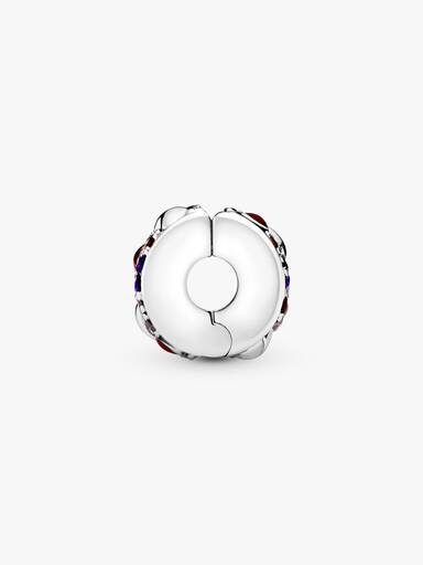 Asymmetrical Hearts Pavé Clip Charm