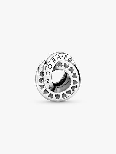 Logo & Heart Bands Spacer Charm