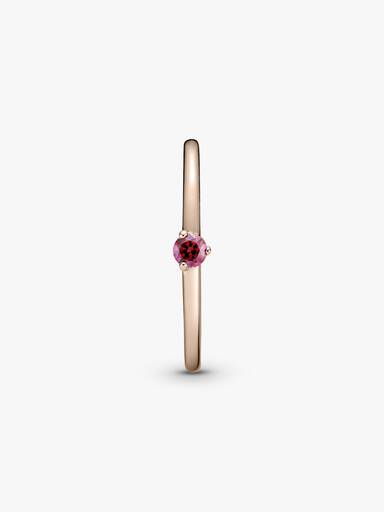 Red Solitaire Ring