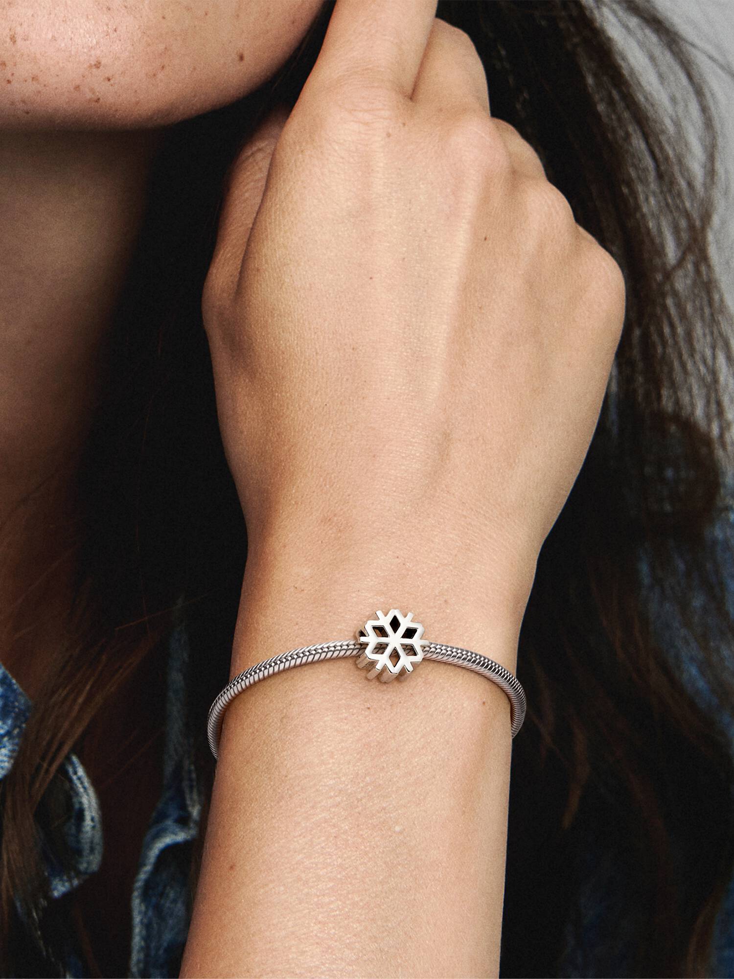 Polished Snowflake Charm