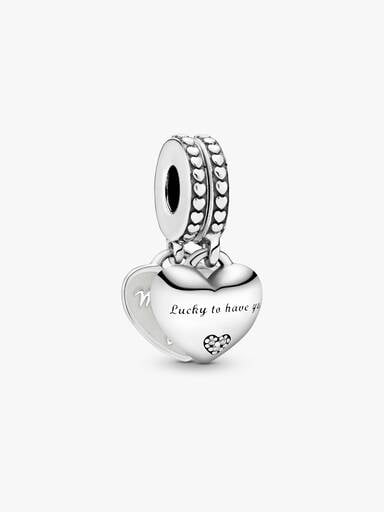Daughter- & Mother in Law Split Dangle Charm