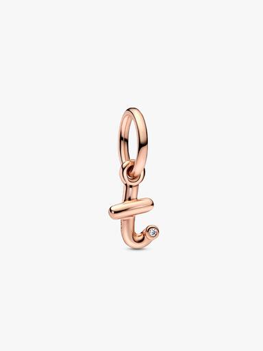 Letter t Script Alphabet Dangle Charm