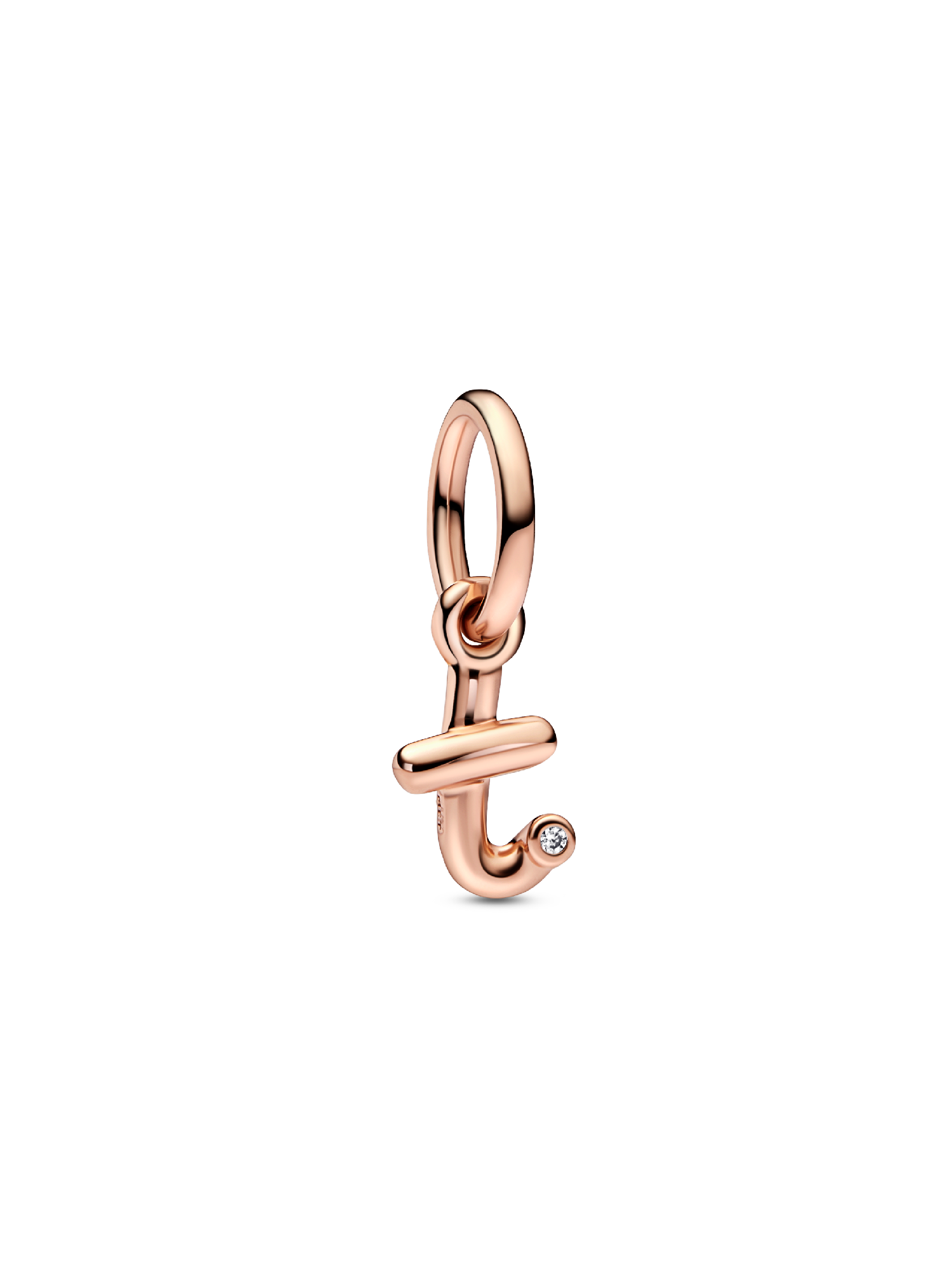 Letter t Script Alphabet Dangle Charm