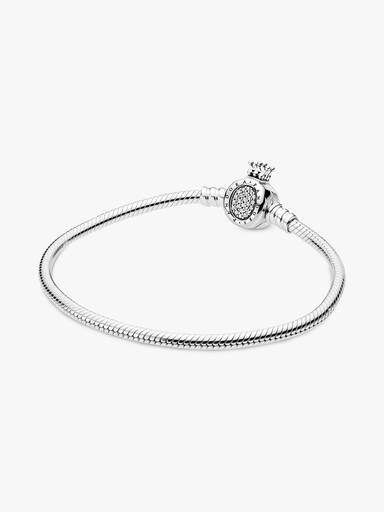 Pandora Moments Crown O & Snake Chain Bracelet