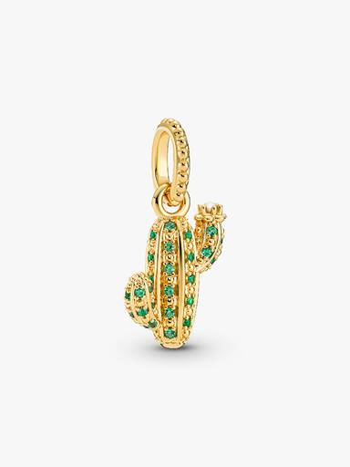 Sparkling Desert Cactus Pendant