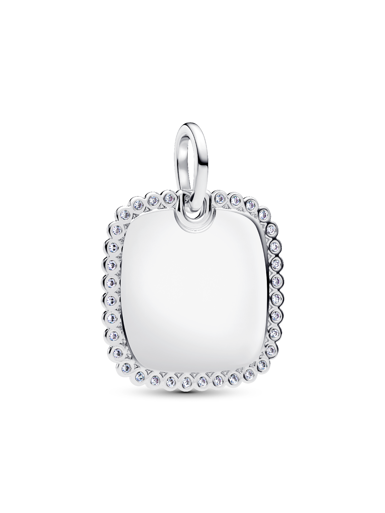 Engravable Square Tag Pendant