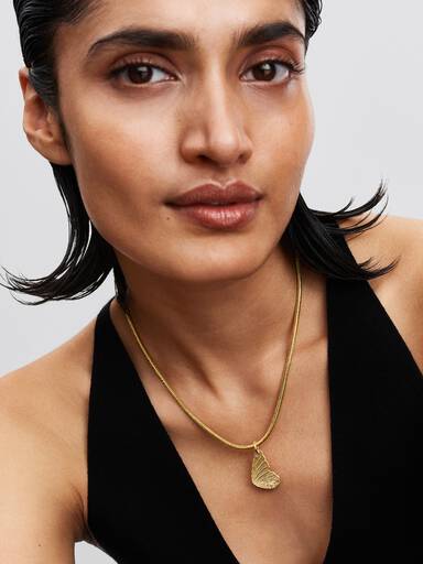 Engravable Butterfly Wing Tag Pendant