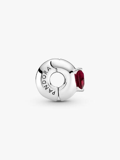 Red Heart Solitaire Clip Charm