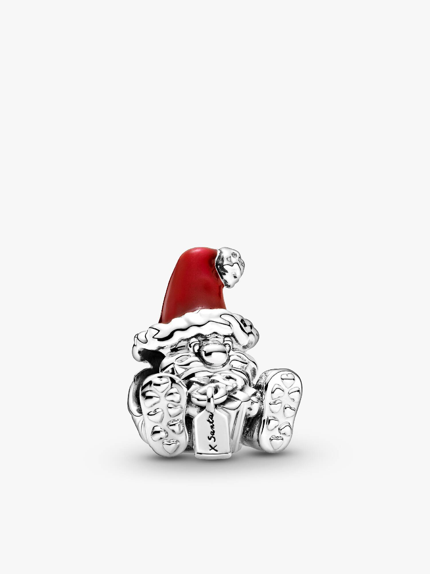 Seated Santa Claus & Present Charm