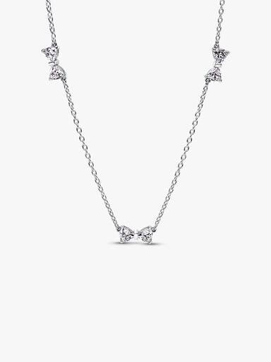 Bow Station Chain Necklace